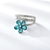 Picture of Inexpensive Platinum Plated Blue Fashion Ring from Reliable Manufacturer