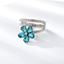 Show details for Inexpensive Platinum Plated Blue Fashion Ring from Reliable Manufacturer