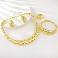 Show details for Sparkly Dubai Big 4 Piece Jewelry Set