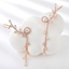 Show details for Low Cost Rose Gold Plated White Dangle Earrings with Low Cost