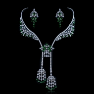 Show details for Unusual Big Cubic Zirconia 2 Piece Jewelry Set