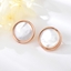 Show details for Brand New White Big Stud Earrings with SGS/ISO Certification