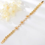 Show details for Delicate Cubic Zirconia Copper or Brass Fashion Bracelet