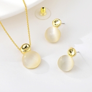 Show details for Zinc Alloy White 2 Piece Jewelry Set at Great Low Price