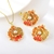 Picture of Trendy Gold Plated Flowers & Plants 2 Piece Jewelry Set with No-Risk Refund