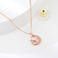 Show details for New Season White Rose Gold Plated Pendant Necklace with SGS/ISO Certification