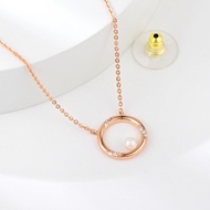 Show details for Most Popular Swarovski Element 925 Sterling Silver Pendant Necklace