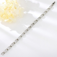 Show details for Inexpensive Platinum Plated Copper or Brass Fashion Bracelet for Girlfriend