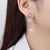 Picture of Stylish Big Pink Dangle Earrings