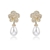 Picture of Eye-Catching White Copper or Brass Dangle Earrings at Factory Price