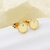 Picture of Funky Small Gold Plated Stud Earrings