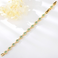 Show details for Unique Cubic Zirconia Green Fashion Bracelet