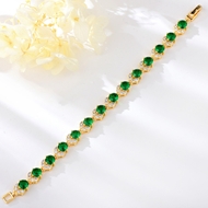Show details for Copper or Brass Cubic Zirconia Fashion Bracelet at Unbeatable Price