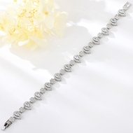 Show details for Good Cubic Zirconia Platinum Plated Fashion Bracelet