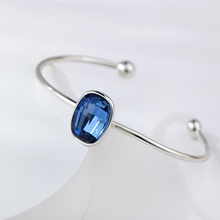 Show details for Charming Blue Swarovski Element Fashion Bangle As a Gift