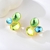 Picture of Dubai Gold Plated Big Stud Earrings with Speedy Delivery
