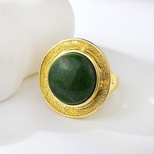 Show details for Reasonably Priced Gold Plated Green Fashion Ring with Low Cost
