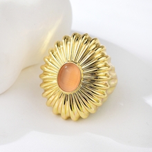 Show details for Amazing Big Gold Plated Fashion Ring