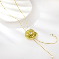 Picture of Featured Orange Enamel Long Pendant with Full Guarantee