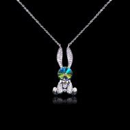 Show details for Low Price Platinum Plated Small Pendant Necklace from Top Designer