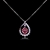 Picture of Staple Swarovski Element Pink Pendant Necklace