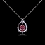 Show details for Staple Swarovski Element Pink Pendant Necklace