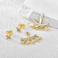 Picture of Designer Gold Plated Small Stud Earrings with No-Risk Return