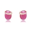 Show details for Designer Rose Gold Plated Opal Stud Earrings with No-Risk Return