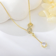 Show details for Most Popular Cubic Zirconia Copper or Brass Pendant Necklace