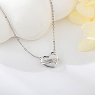 Show details for Delicate Cubic Zirconia Pendant Necklace From Reliable Factory