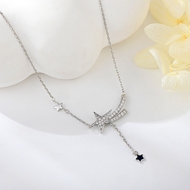 Show details for Copper or Brass Delicate Pendant Necklace in Exclusive Design