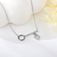 Show details for Delicate Platinum Plated Pendant Necklace with Beautiful Craftmanship