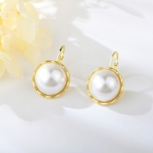 Show details for New Artificial Pearl Zinc Alloy Stud Earrings