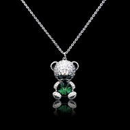 Show details for Fast Selling Green Platinum Plated Pendant Necklace with Unbeatable Quality Show details for Fast Selling Green Platinum Plated Pendant Necklace with Unbeatable Quality