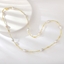 Show details for Copper or Brass White Long Chain Necklace in Exclusive Design