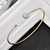 Picture of Nickel Free Gold Plated Delicate Fashion Bangle with No-Risk Refund