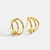 Picture of Irresistible Gold Plated Copper or Brass Stud Earrings As a Gift