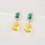 Picture of Attractive Yellow Cubic Zirconia Dangle Earrings For Your Occasions