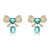 Picture of Luxury Green Dangle Earrings Factory Direct