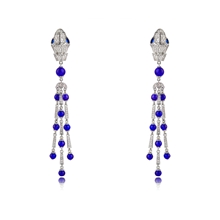 Show details for Luxury Blue Dangle Earrings with Worldwide Shipping