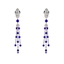 Show details for Luxury Blue Dangle Earrings with Worldwide Shipping