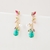 Picture of Eye-Catching Green Copper or Brass Dangle Earrings at Factory Price