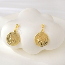 Show details for Copper or Brass Gold Plated Dangle Earrings from Certified Factory