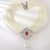Picture of Classic White Short Statement Necklace with Low Cost