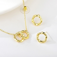 Show details for Charming Gold Plated Small 2 Piece Jewelry Set As a Gift