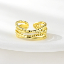 Show details for Eye-Catching Gold Plated Copper or Brass Adjustable Ring with Member Discount