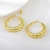 Picture of New Big Gold Plated Big Stud Earrings