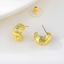 Show details for Wholesale Gold Plated Big Big Stud Earrings with No-Risk Return