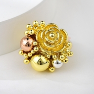 Show details for Dubai Multi-tone Plated Fashion Ring with Fast Delivery