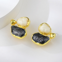 Show details for Irresistible Black Gold Plated Stud Earrings For Your Occasions